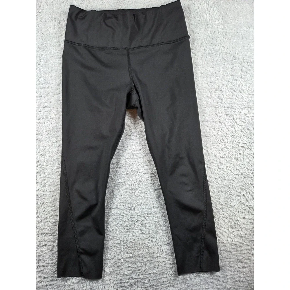 Athleta Leggings XS Black Womens Crop Athletic Zipper Pocket Sporty Workout